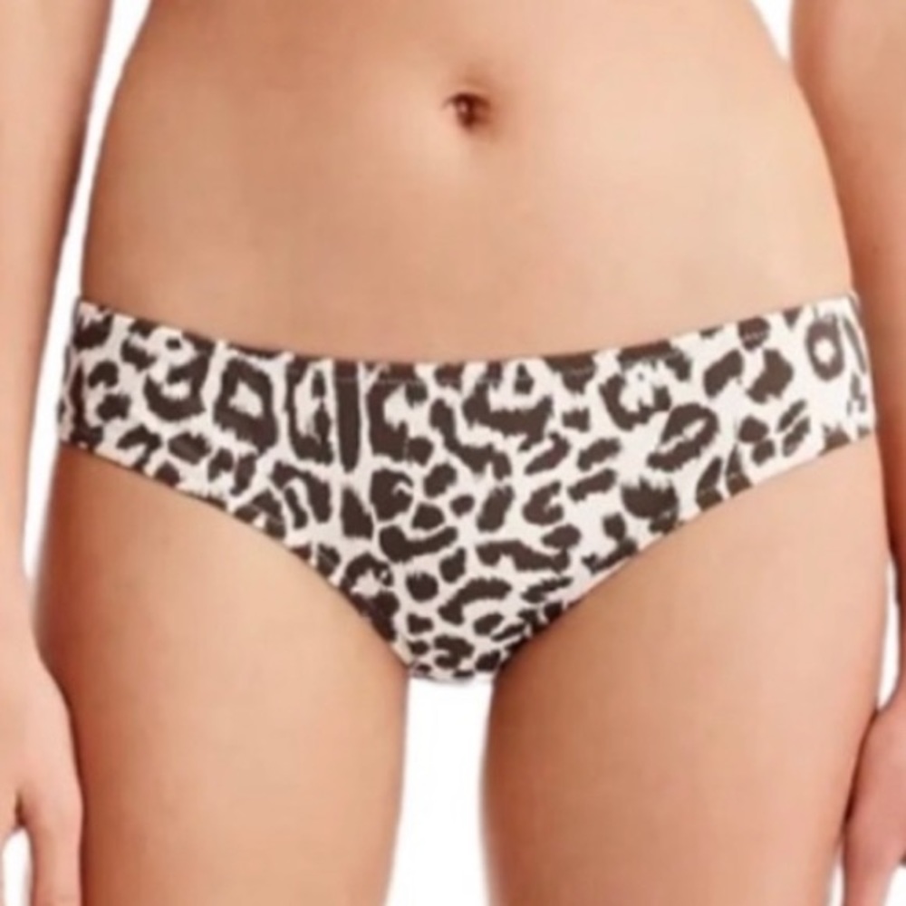 NWT JCREW Cheetah Print Swim Bottoms Size Large